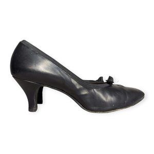 Vintage Matrix Black Leather Heels Size 8